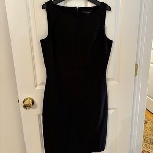 WHBM Black Boatneck Sheath Dress, NWT! Size 6